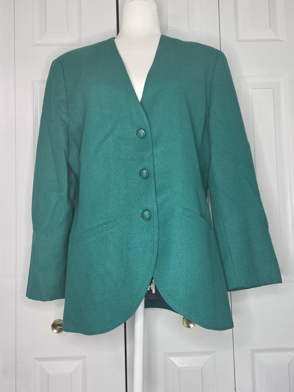 Vintage Pendleton Classic Teal Women's Blazer Jacket